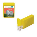 Yellow Refillable Plastic Mint/ Candy Dispenser w/ Signature Peppermints